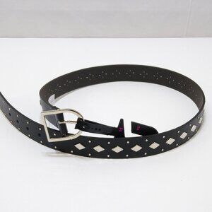 No Boundaries Diamond Shape Studded Belt Women's S/M Adjustable Edgy Style NWT
